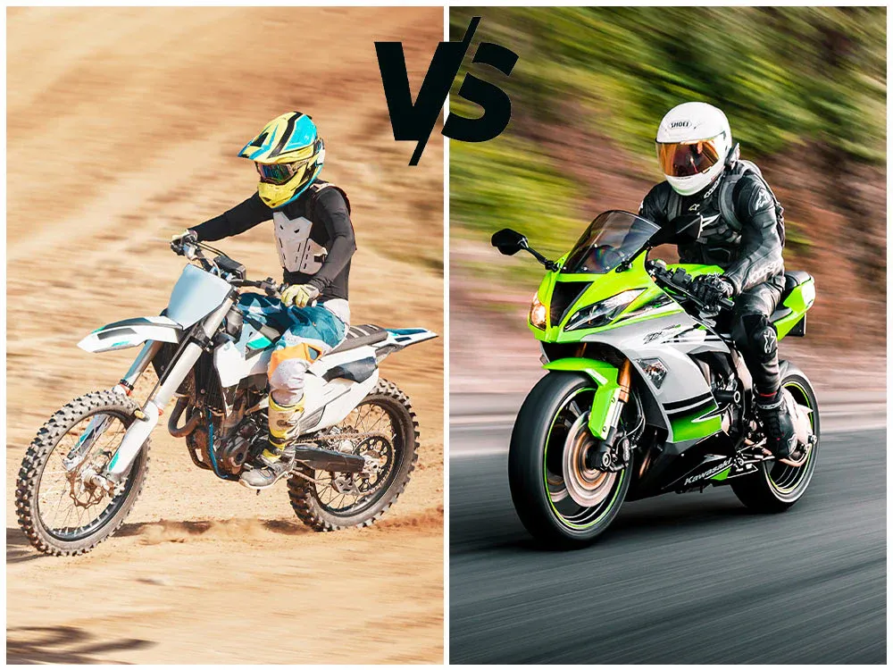 Street Bikes vs. Dirt Bikes