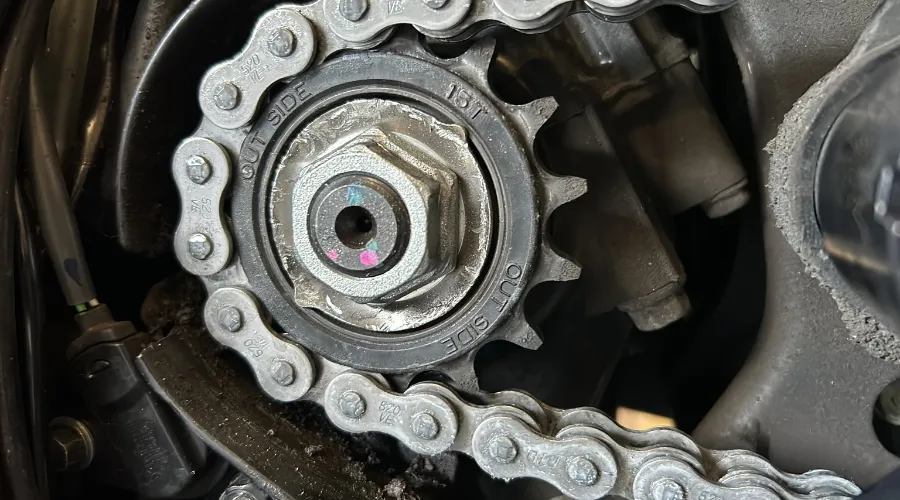 motorcycle chain maintenance