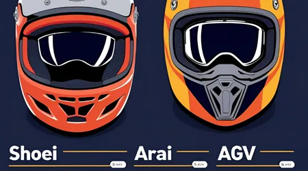 Comparing Motorcycle Helmets: Shoei vs Arai vs AGV (Comfort, Safety & Price)